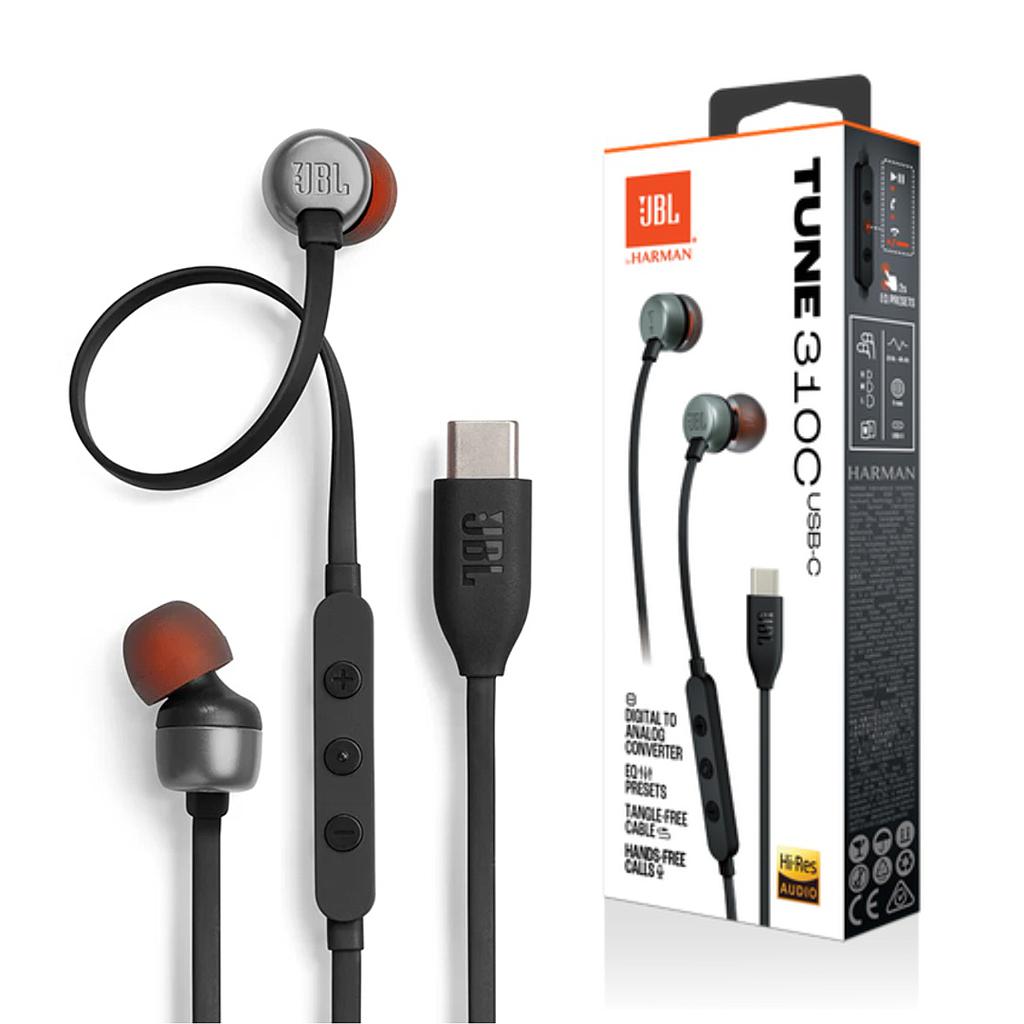 Auriculares JBL TUNE 310C USB-C Negro