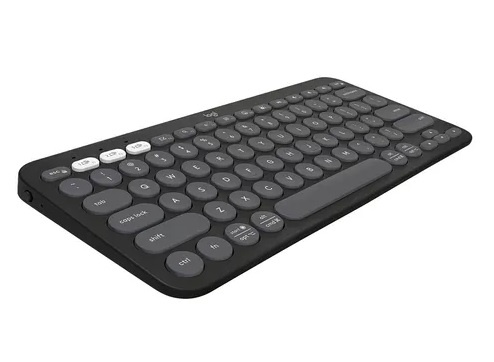 Teclado Logitech K380S Pebble Keys 2 Bluetooth Grafito