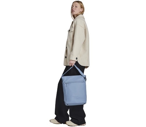 Bolso Gaston Luga Tate Impermeable Celeste