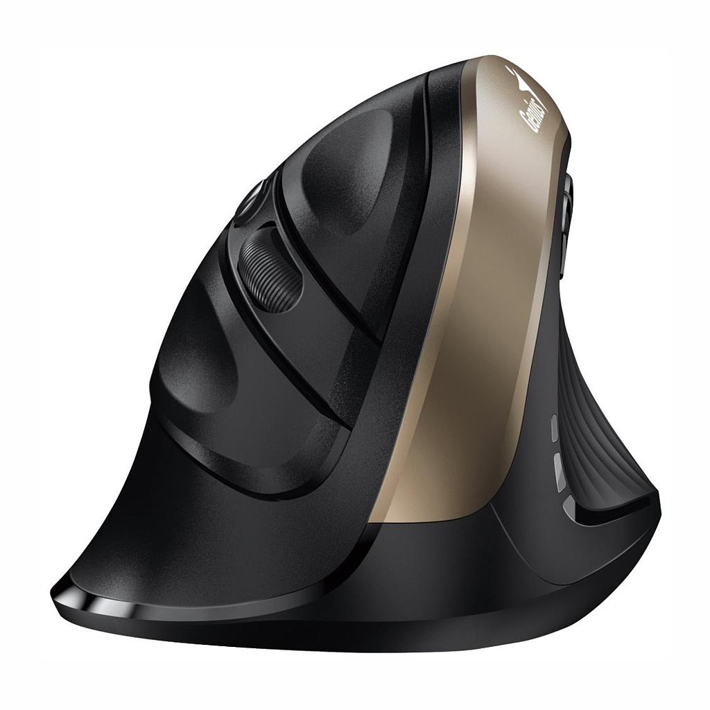 Mouse Genius Ergo 8250S Inalámbrico 2.4GHz Vertical Dorado