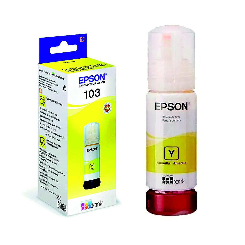 Botella de Tinta Original Epson 103 EcoTank Amarillo