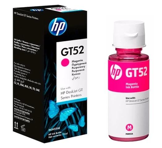 Botella de Tinta Original HP GT52 Magenta