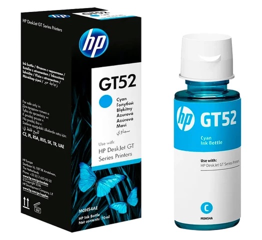 Botella de Tinta Original HP GT52 Cyan