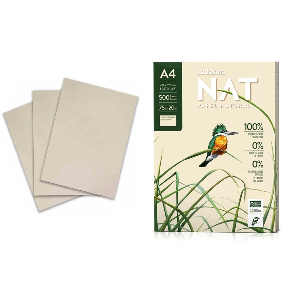 Papel A4 Natural 75gr Opaco