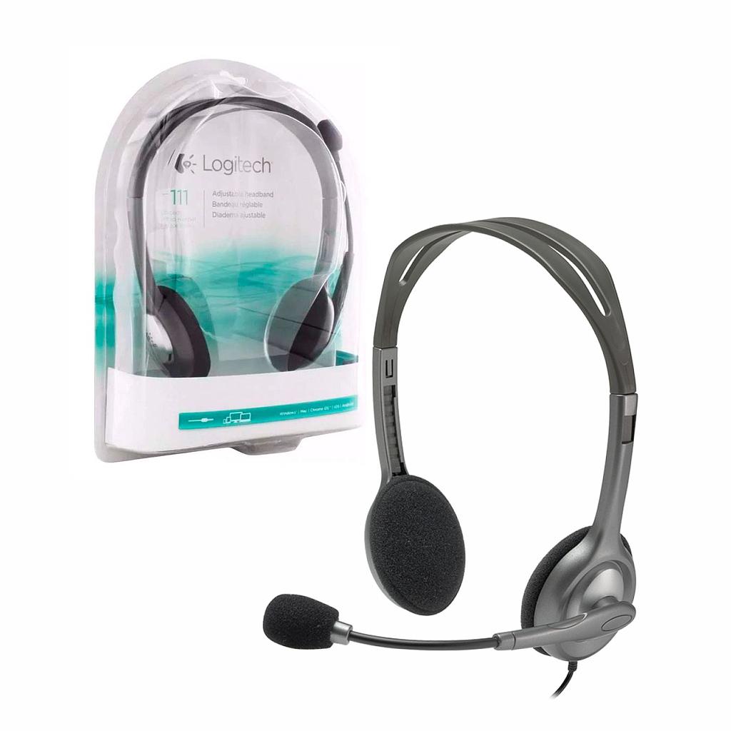 Audífono Logitech H111 con Micrófono y Conector 3.5mm
