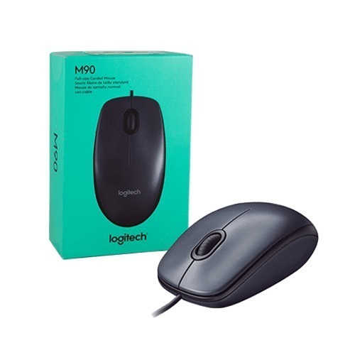 Mouse Logitech M90 Óptico Negro
