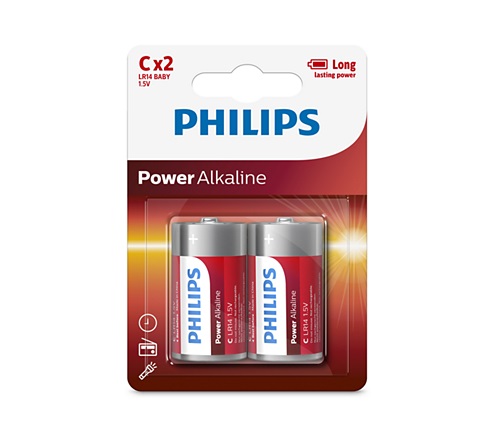 Pilas alcalinas Philips C x2