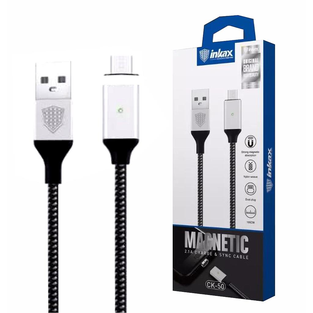 Cable Inkax MicroUSB 2.1A magnético