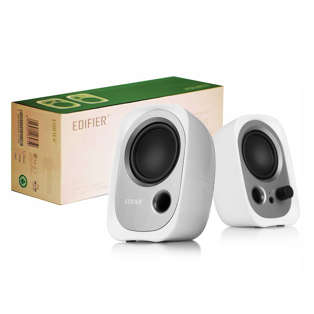 Parlantes 2.0 Edifier R12U 4W RMS USB Blanco