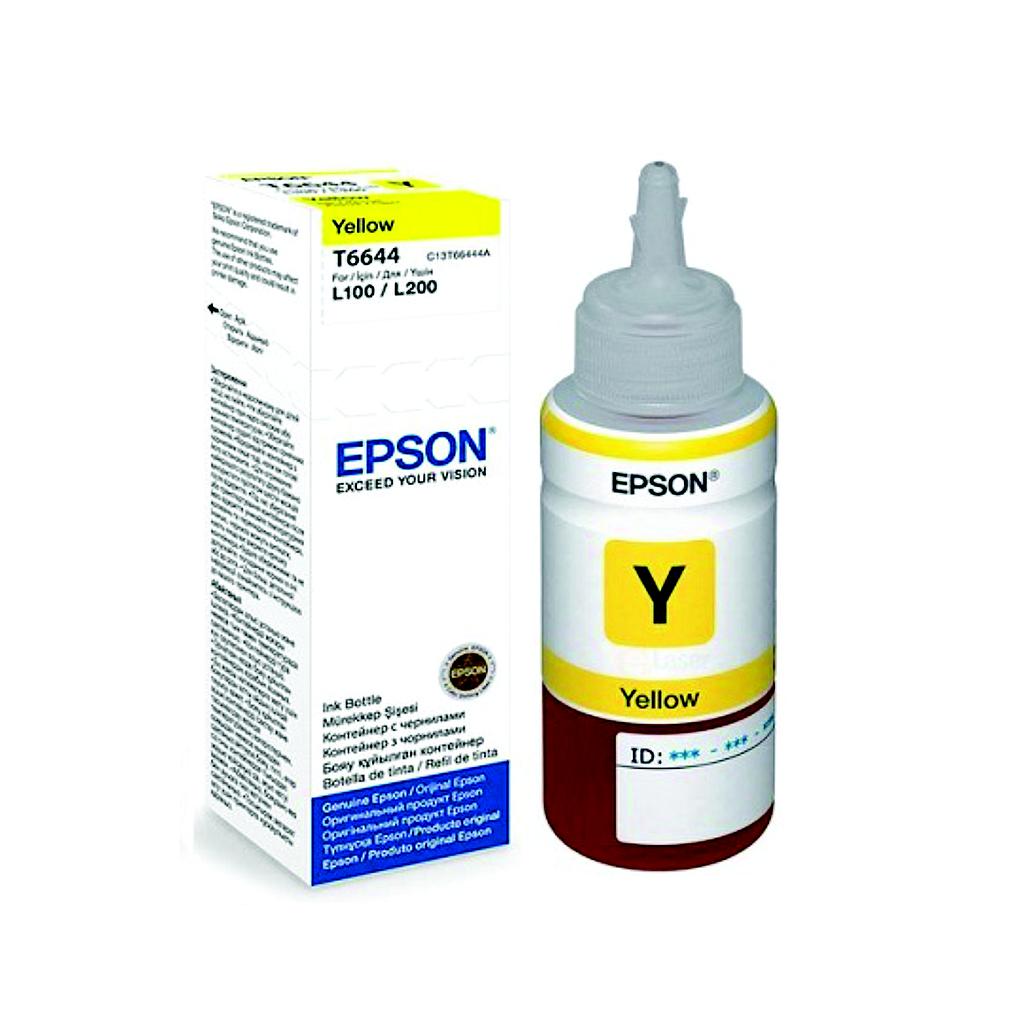Botella de Tinta Original Epson T664320 70ml Amarillo