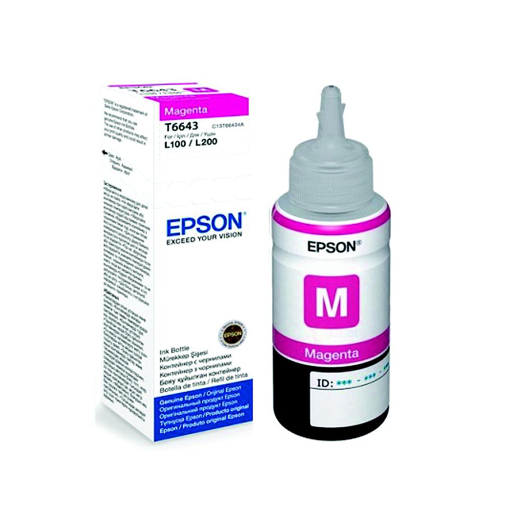 Botella de Tinta Original Epson T664320 70ml Magenta