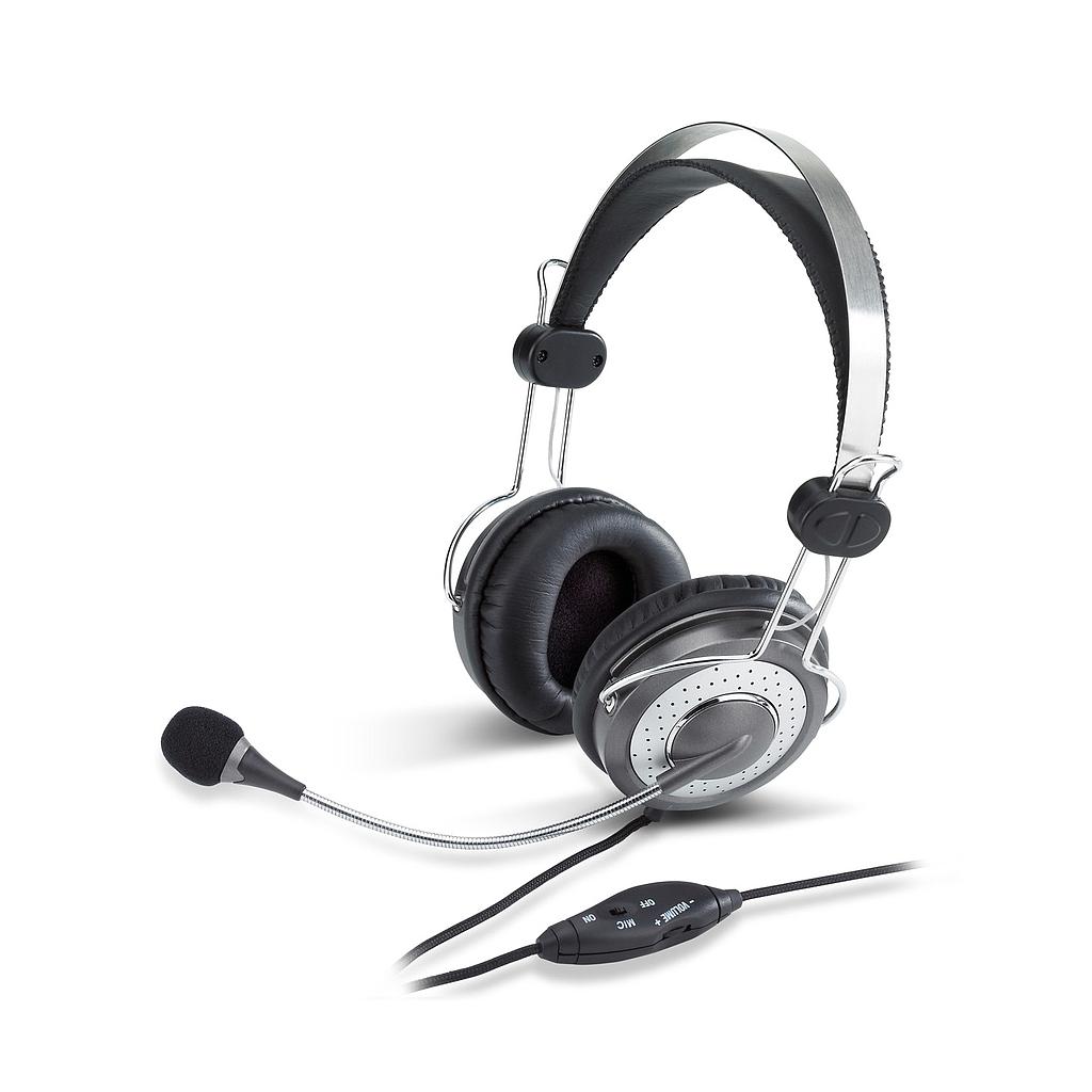 Audífonos Genius HS-04SU c/Micrófono y Anulación de Ruido