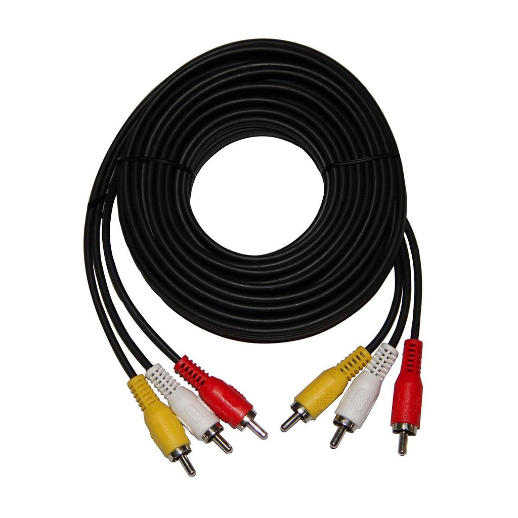 Cable RCA 3x3 Audio Video Estéreo 1.8m