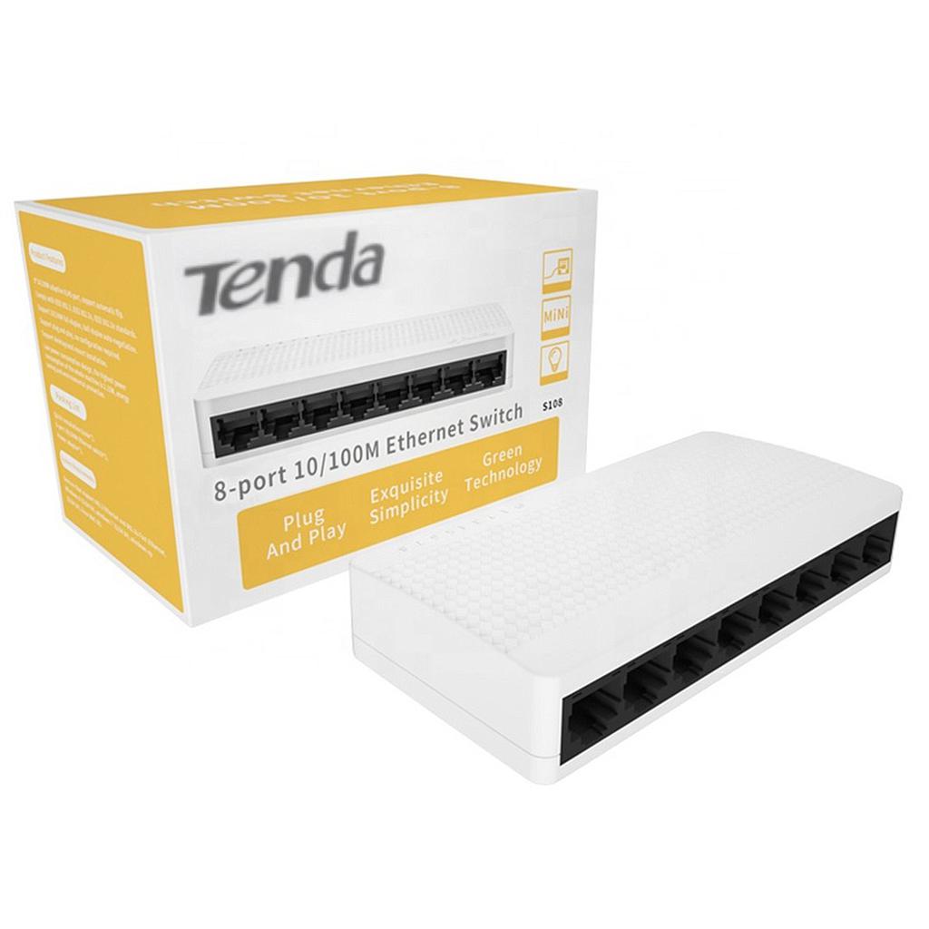Switch Tenda S108V8 8 Puertos 10/100 Mbps Desktop