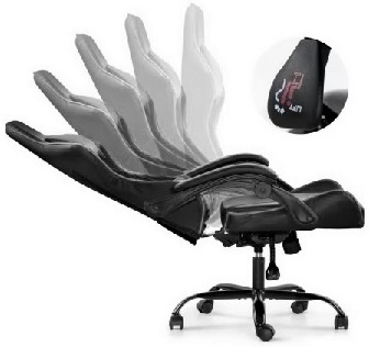 Silla Gamer ROM Negro/Gris Reclinable