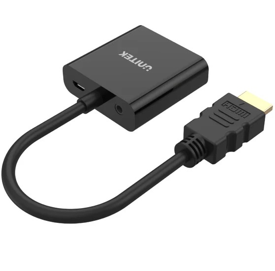 Adaptador Unitek HDMI a VGA 1080P con Audio
