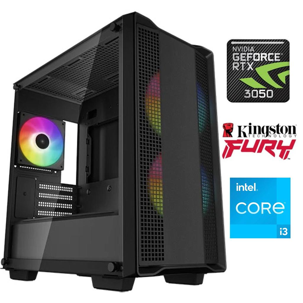 Equipo Gamer Core i3 13100F, 16GB, 1TB NVMe, RTX 3050 6GB