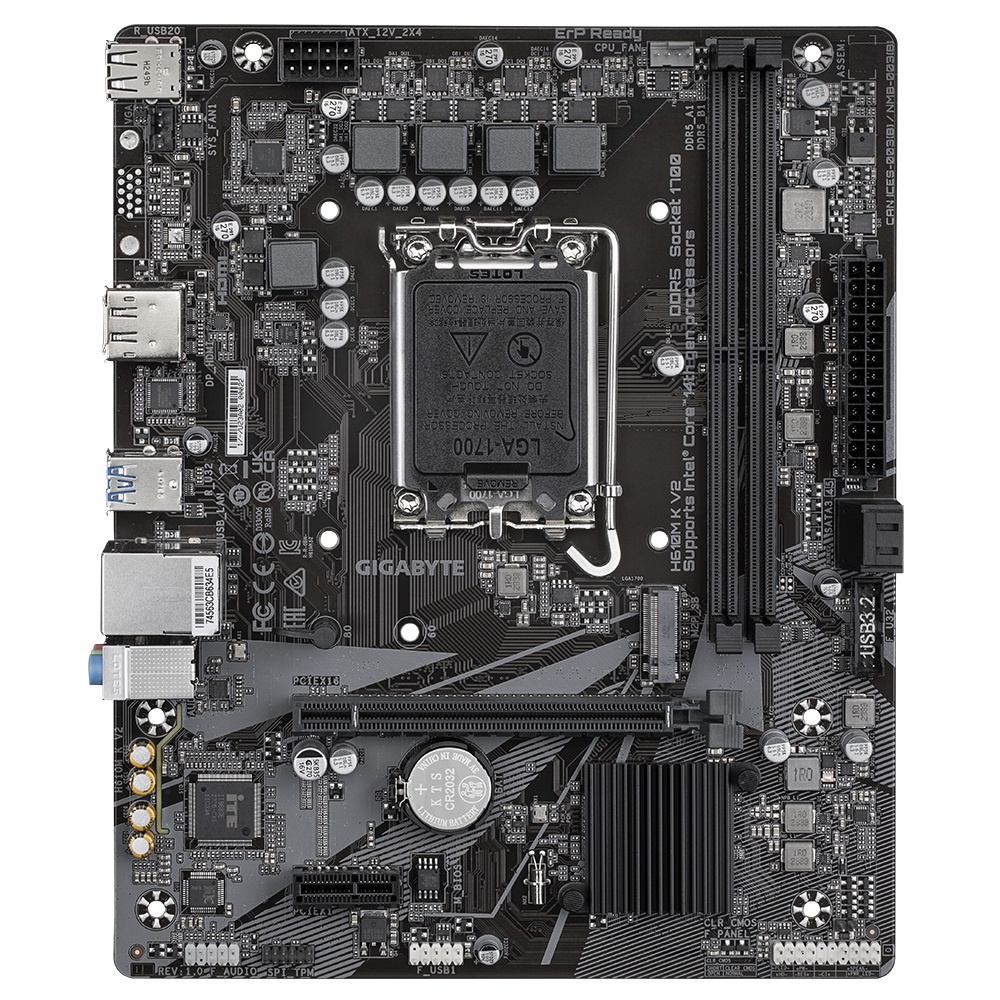 Motherboard Gigabyte H610M K V2 LGA 1700 DDR5 Micro ATX