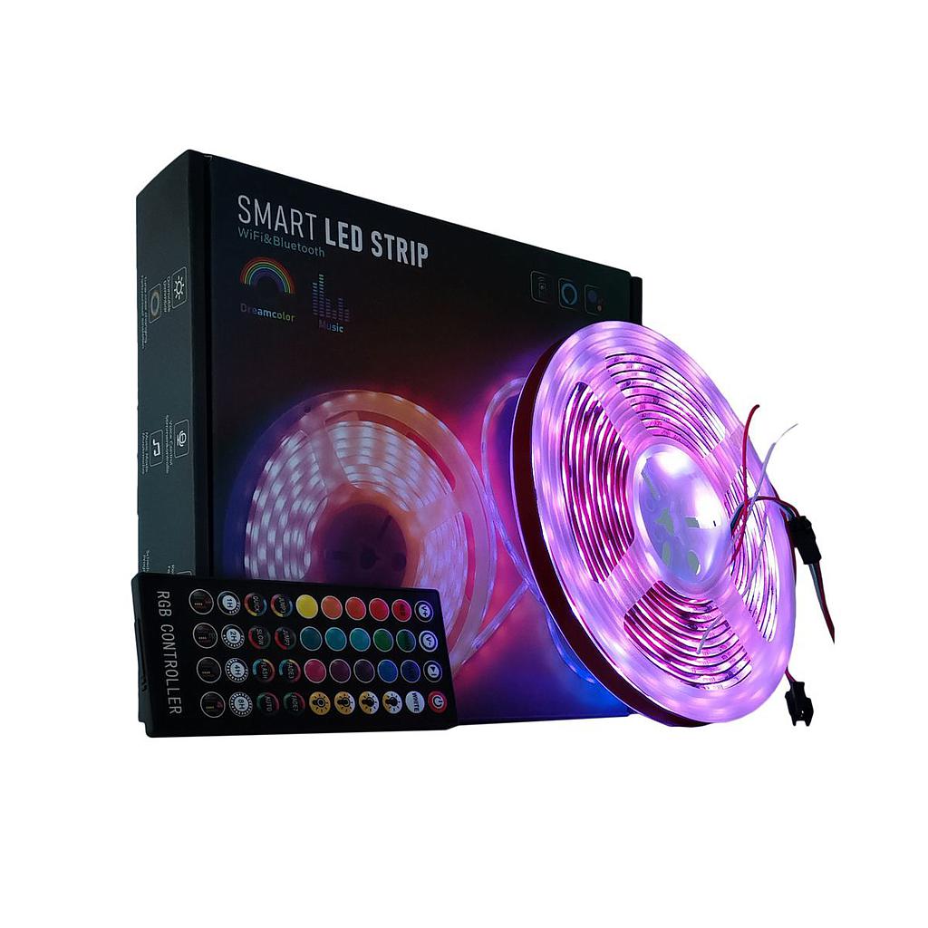 Tira De Led Wifi 5mts RGB Ip65 5050 Tuya Smart