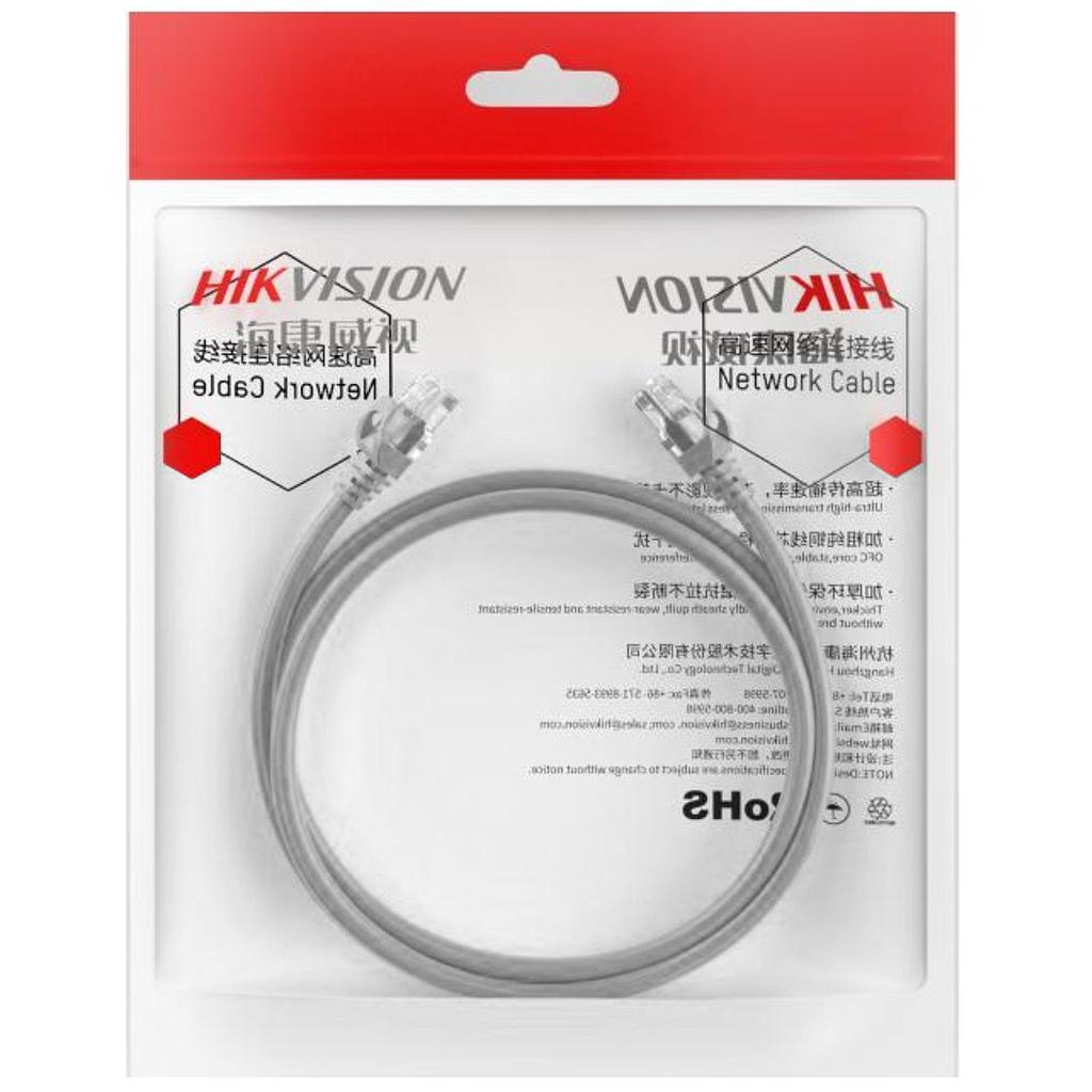 Cable Patchcord Hikvision Cat6 Gris 1 Metro