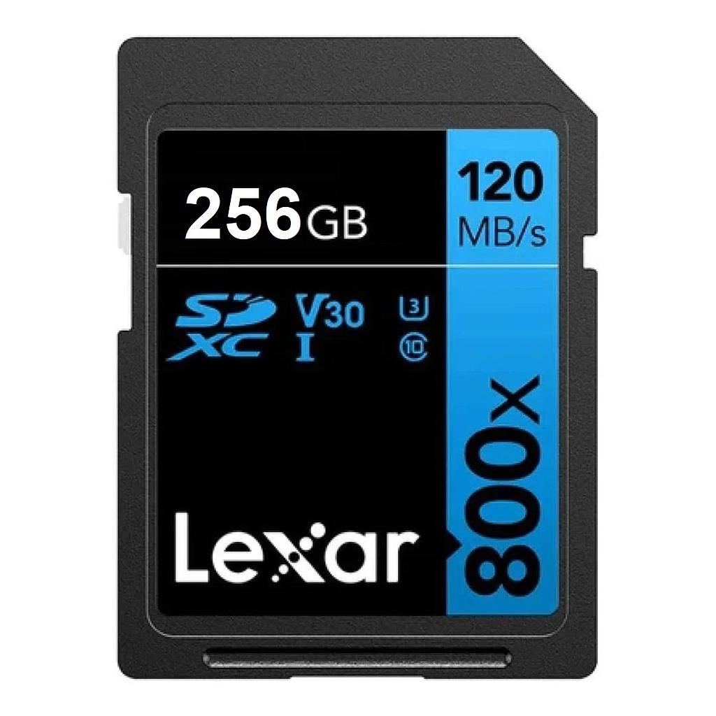 Memoria SDXC Lexar 800X Pro 256GB Blue Series