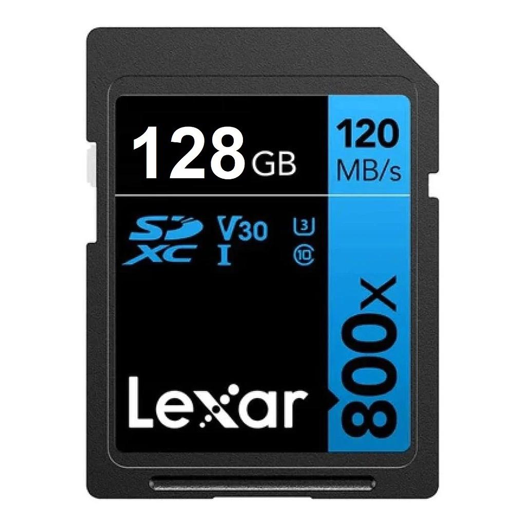 Memoria SDXC Lexar 800X Pro 128GB 150MB/s Blue
