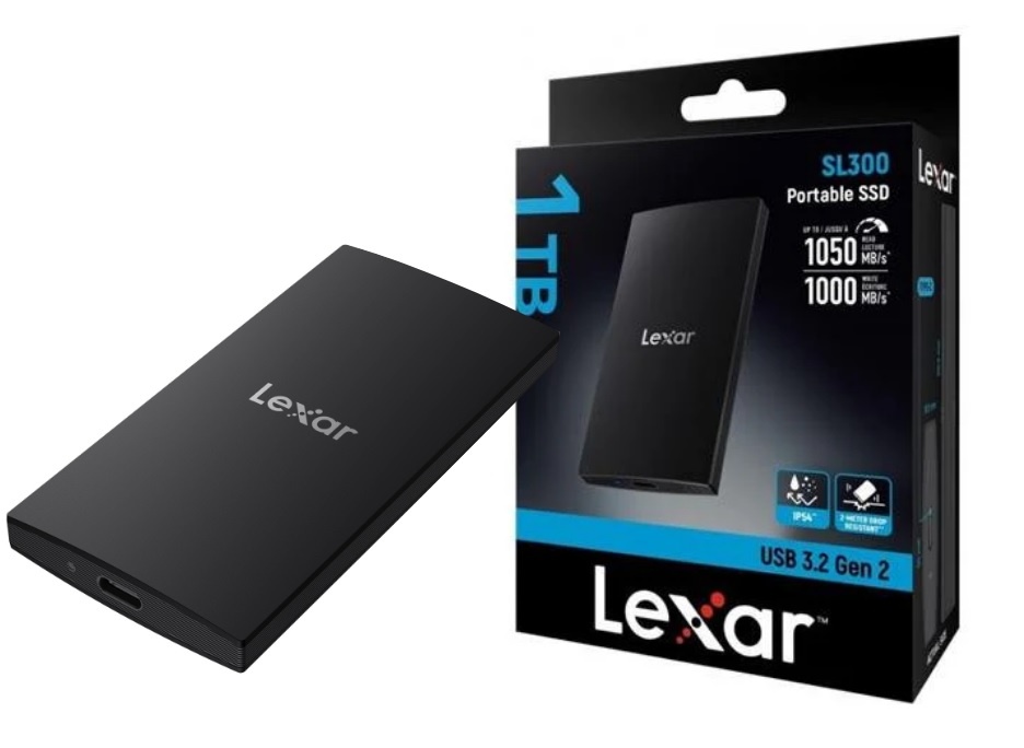 Disco SSD Lexar SL300 1TB USB 3.2 Portable