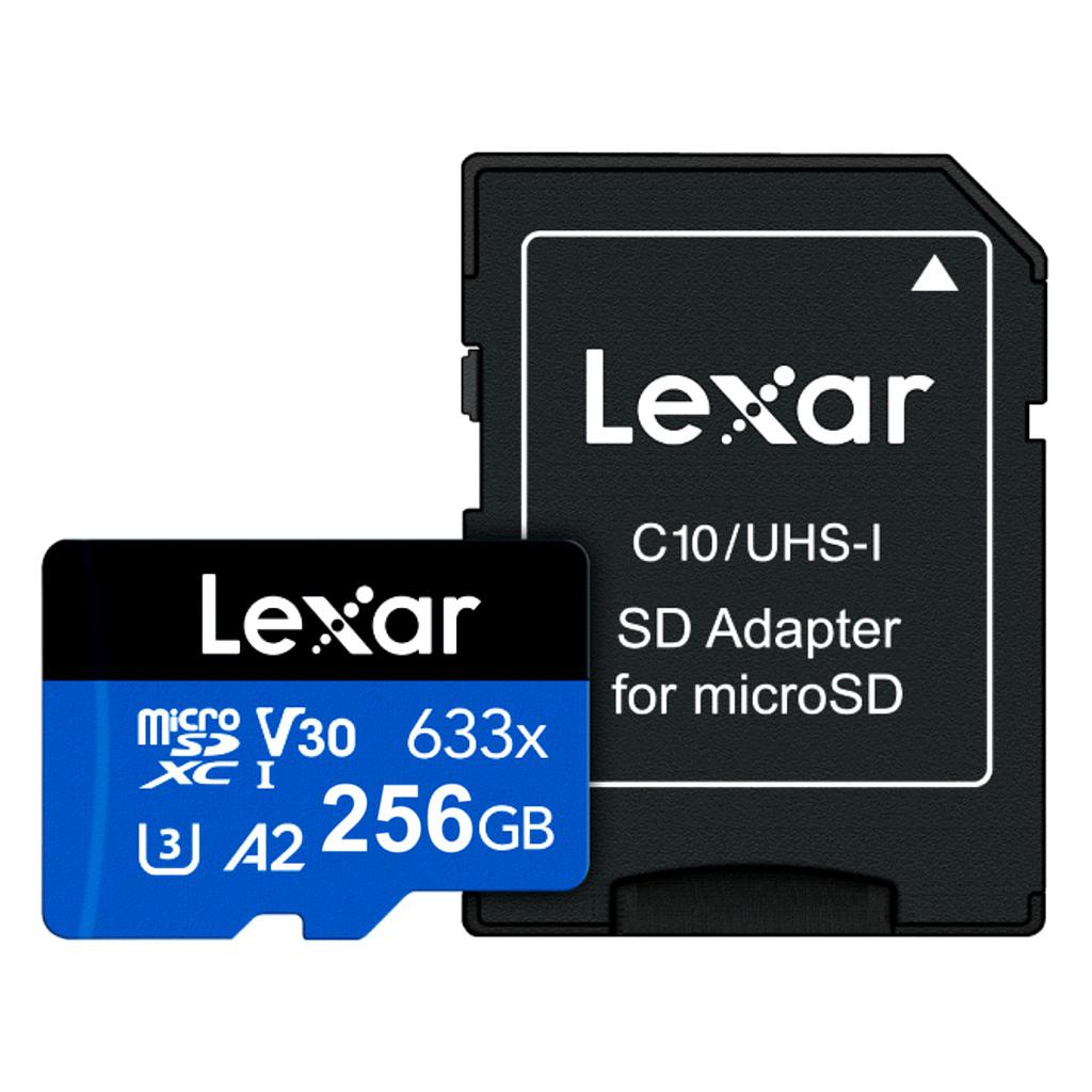 Memoria microSDXC Lexar 256GB 633x UHS-I Blue Series