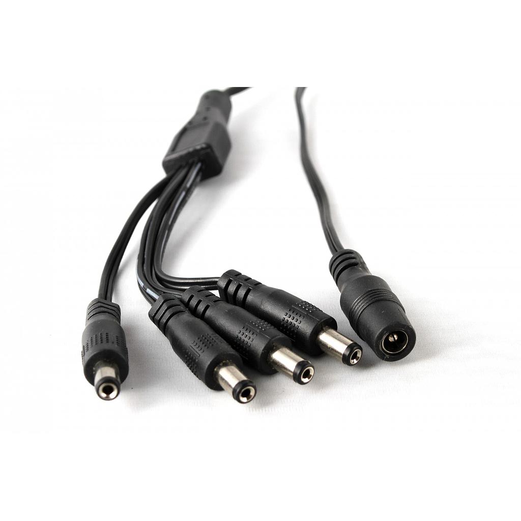 Splitter de Poder para Cámaras CCTV 1 a 4 Salidas