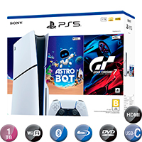 Consola Ps5 Sony 16gb 1tb Blu-ray Dvd Astro Bot + Gran Turismo 7