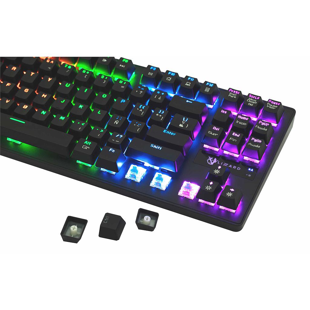 Teclado Gamer Mecánico X Lizzard XZZ-TE-03 RGB Español