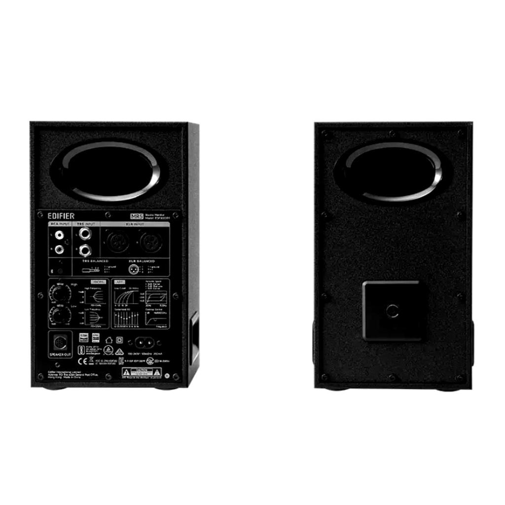 Parlantes amplificadores Edifier MR5 de estudio negros bluetooth