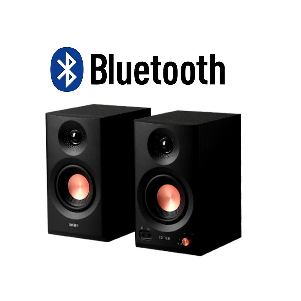 Parlantes Edifier MR3 de estudio negros bluetooth