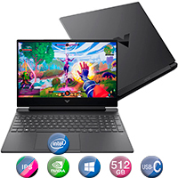 Notebook Gamer HP 15,6'' Core I5 8gb 512gb Win11 Rtx3050