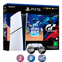 Consola Digital Ps5 Slim 16gb 1tb Astro Bot + Gran Turismo 7