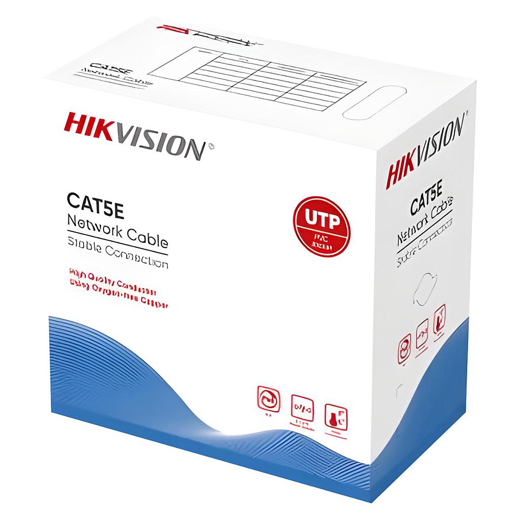 Cable UTP Hikvision Cat.5e 305m Gris 100% Cobre Interior