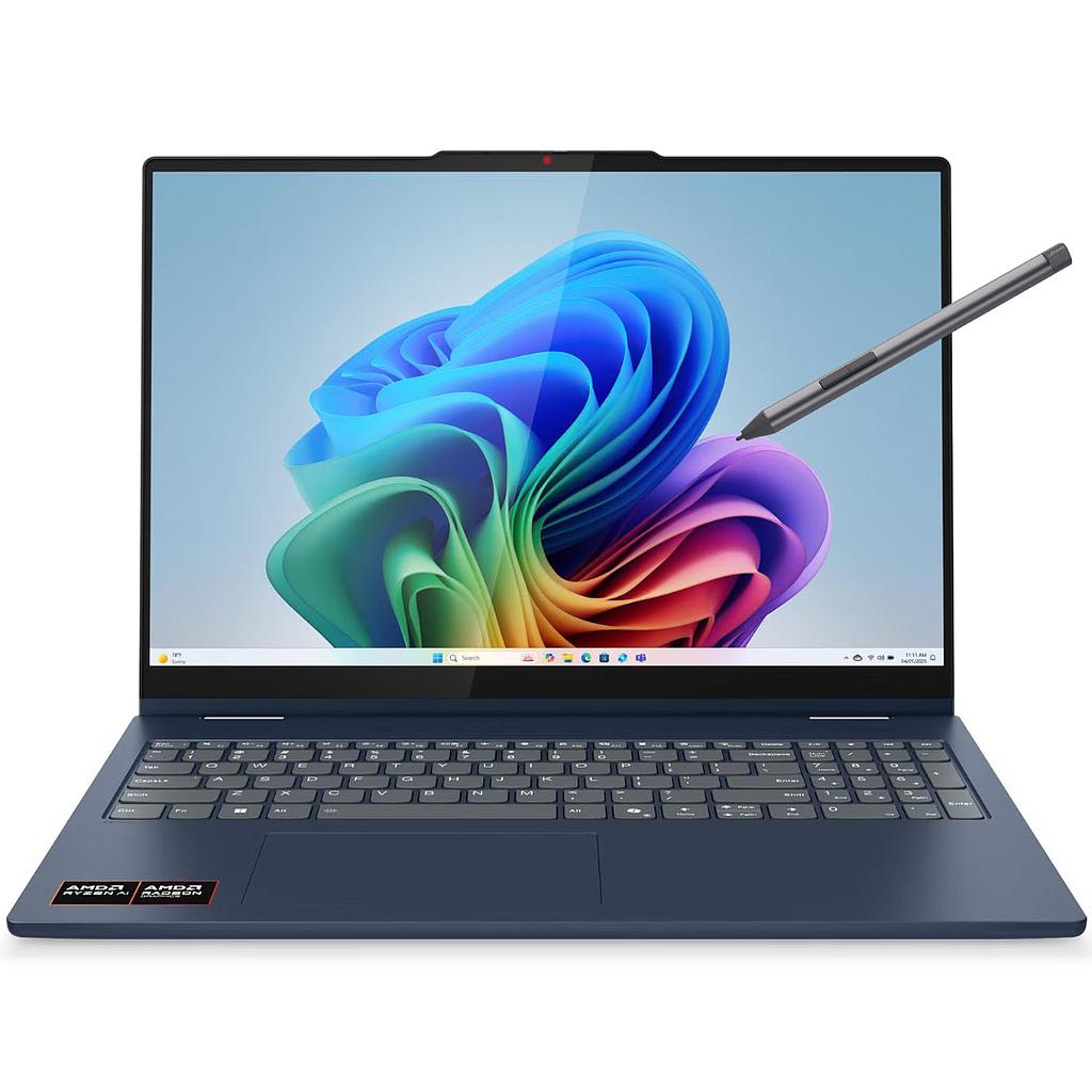 Notebook Convertible Lenovo Ryzen AI 7 5.0Ghz, 16GB, 512GB SSD, 16&quot; WUXGA Touch