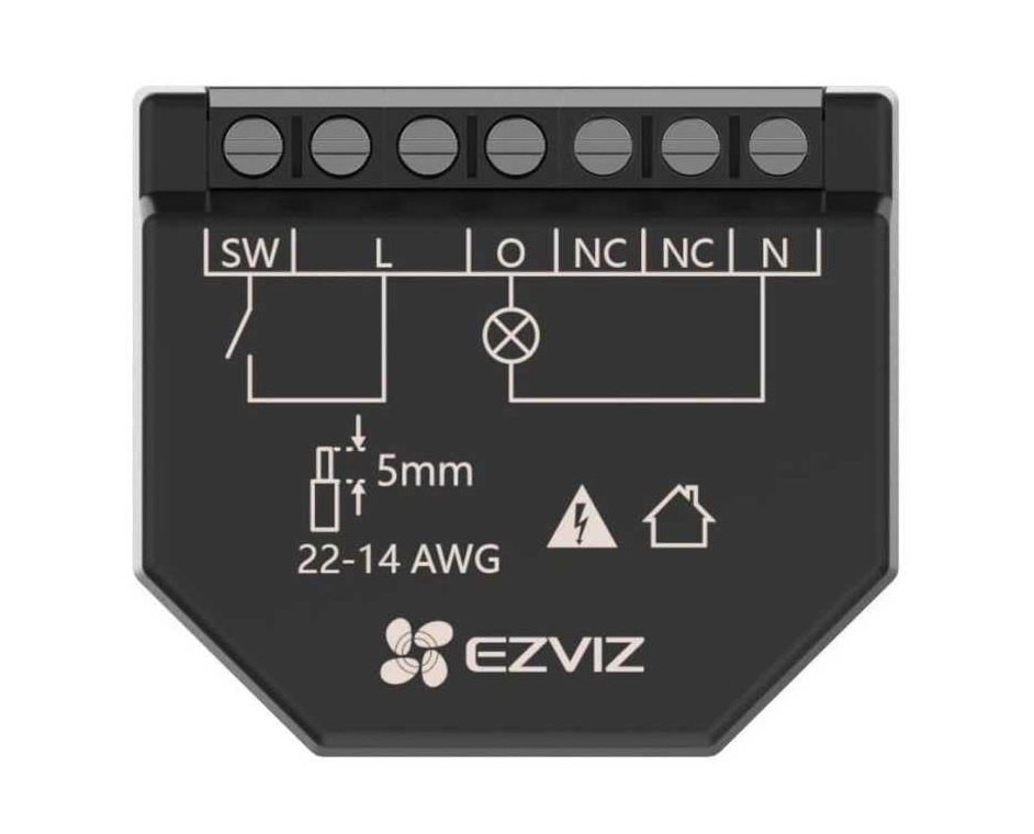 Interruptor Relé Inteligente Ezviz T36 Wi-Fi 2 Canales