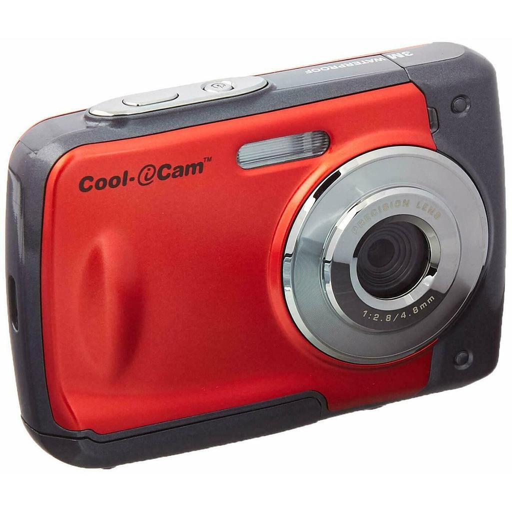 Cámara digital iON 8MP Waterproof roja