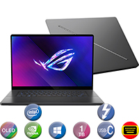 Notebook Gamer Asus Rog 16'' Oled Ultra 9 32gb 1tb W11 Rtx4070