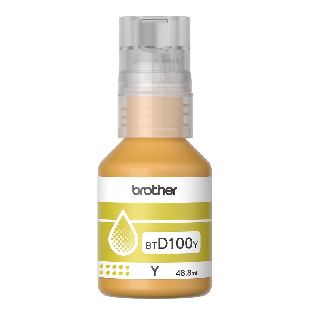 Botella tinta Brother BTD100Y Amarilla