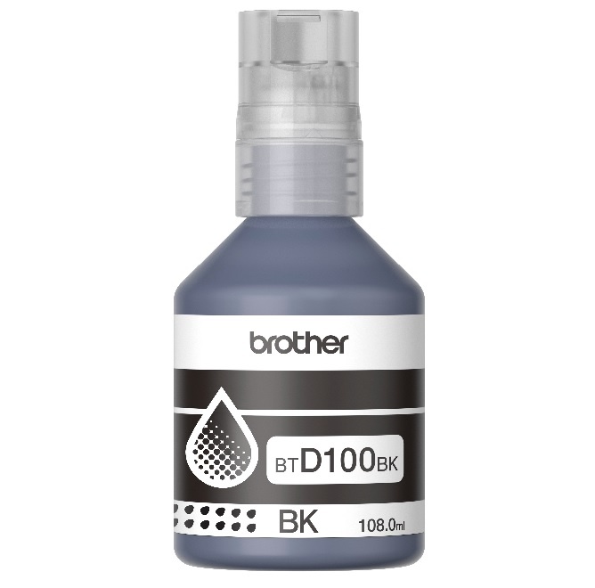 Botella de Tinta Brother BTD100BK Negra