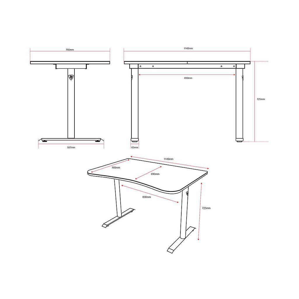 Escritorio Gamer Arozzi Fratello negro