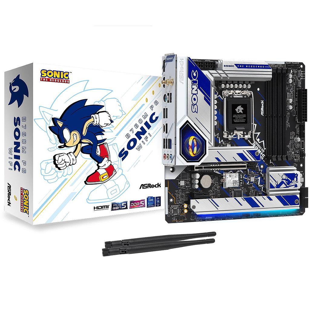 Motherboard Asrock B760M PG Sonic LGA 1700 Wi-Fi 6E Micro ATX