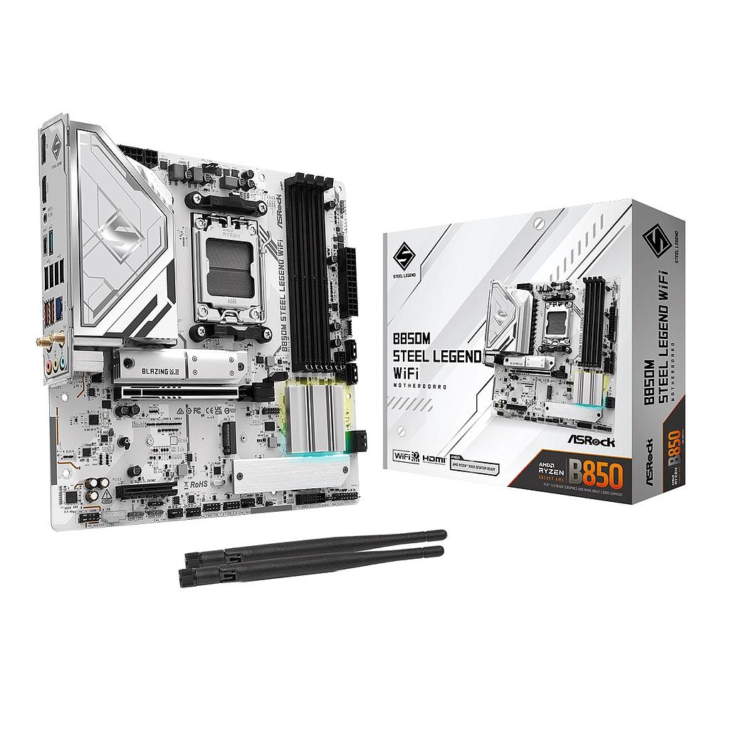 Motherboard Asrock B850M Steel Legend AM5 Wi-Fi 7 Micro ATX