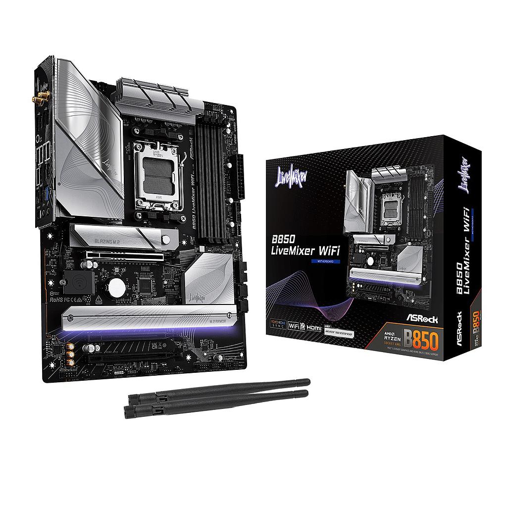 Motherboard Asrock B850 Livemixer AM5 Wi-Fi 7 ATX