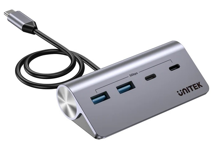 HUB USB-C Unitek 4 Puertos 5Gbps