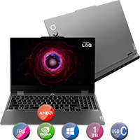 Notebook Gamer Lenovo 15,6'' Ryzen 7 16gb 1tb W11 Rtx5050