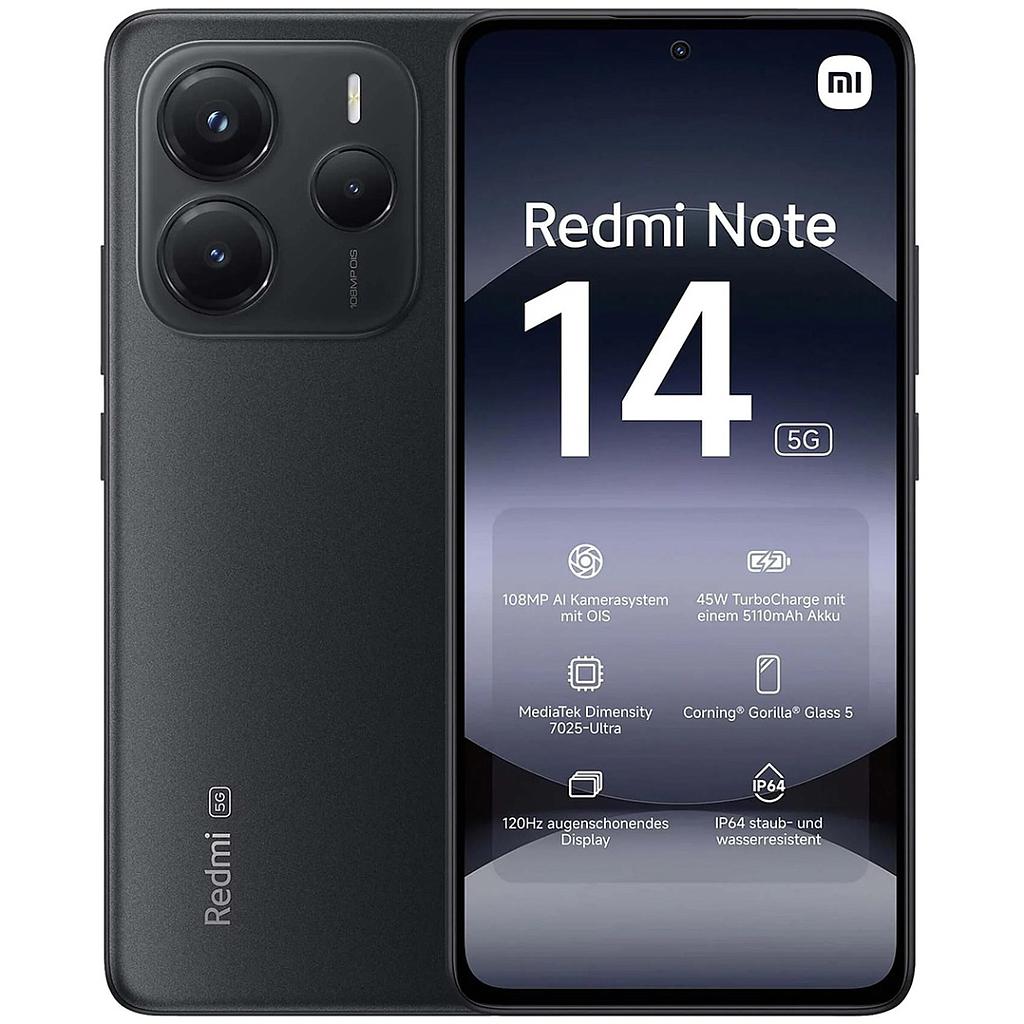 Xiaomi Redmi Note 14 5G 12GB 512GB negro