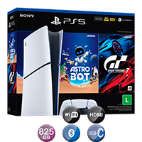 Consola Digital Ps5 Slim 16gb 825gb Astro Bot + Gran Turismo 7